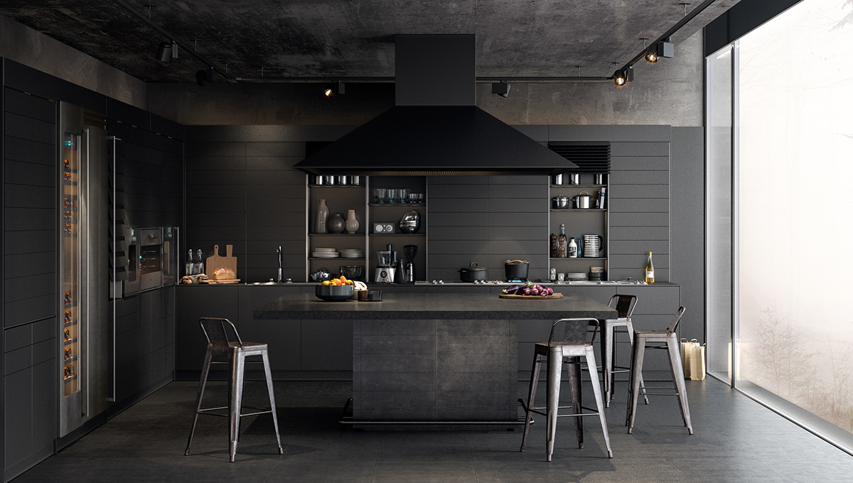 The Rise of the Black Kitchen: Dark Ambient Kitchens are Trending –  Minimalism