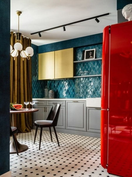 75 Modern Red Kitchen Ideas You'll Love - January, 2024